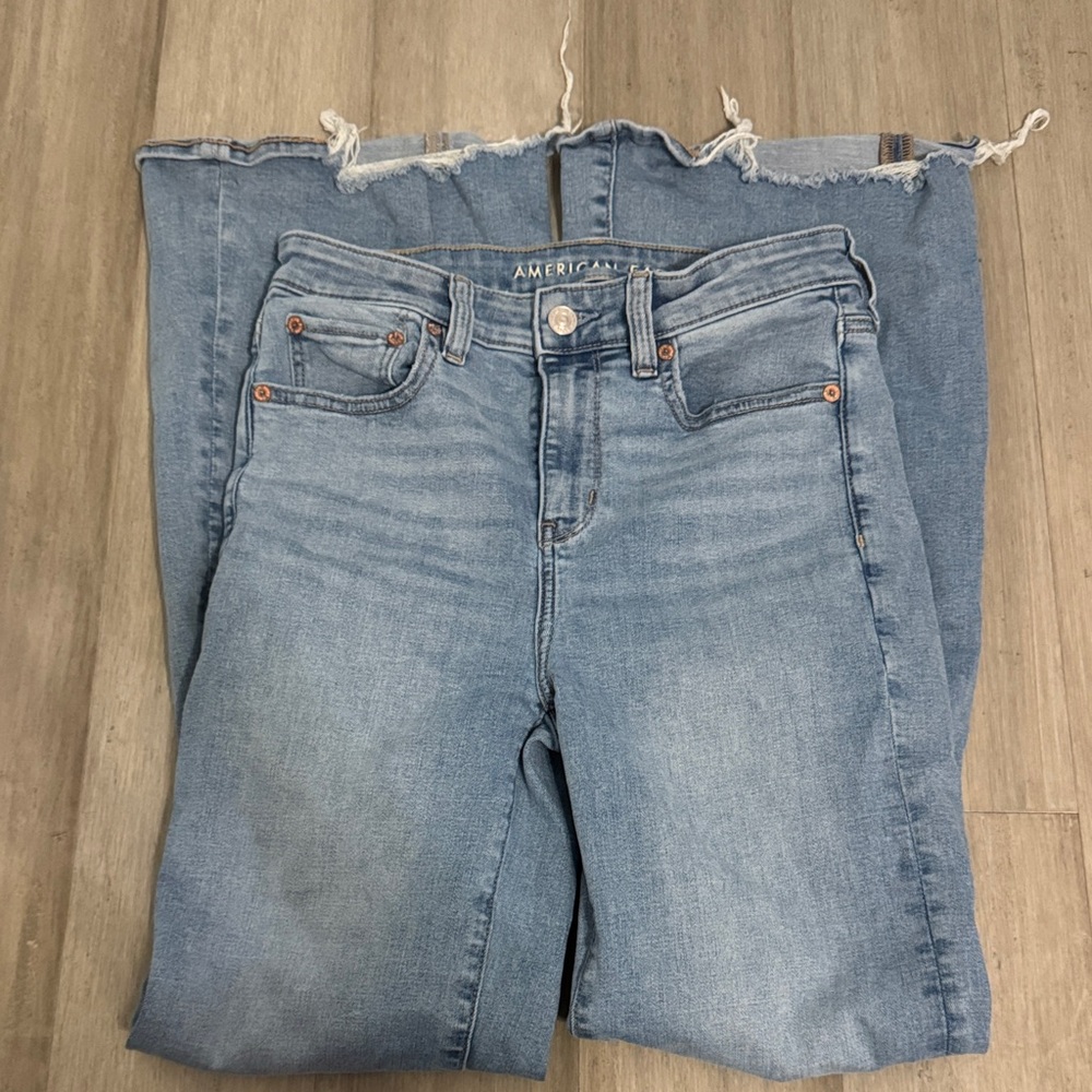 American Eagle Outfitters Women's High Rise Light Denim Jeans